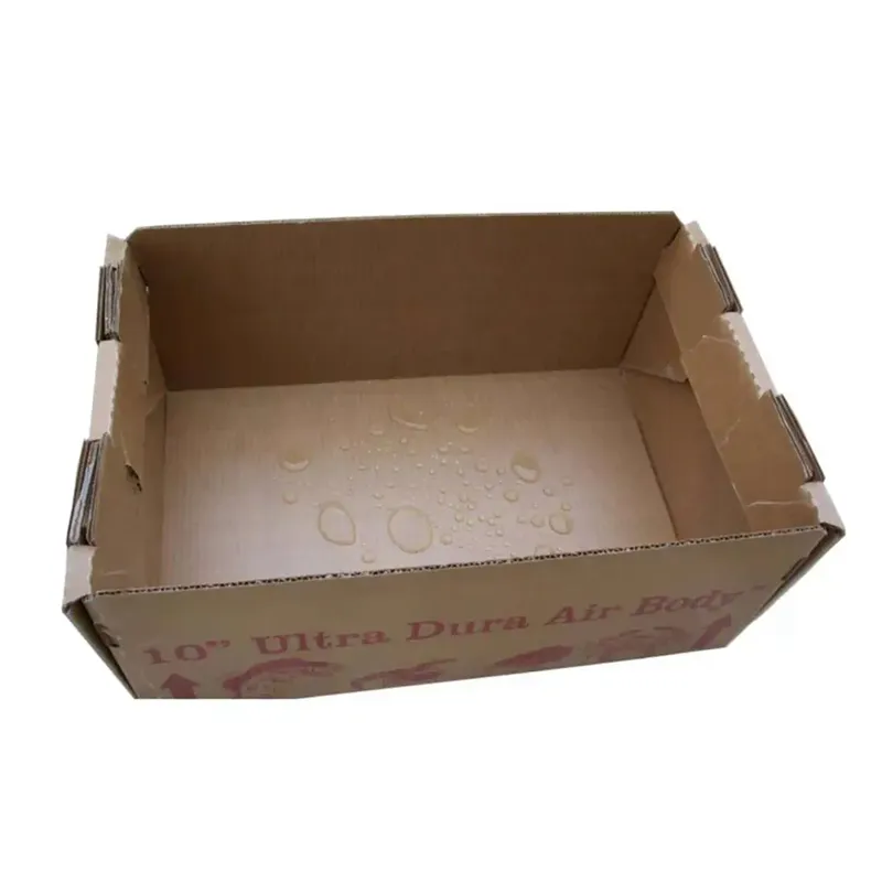 Logo Printed Wax Corrugated Box